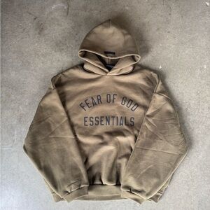 Tan essentials hoodie